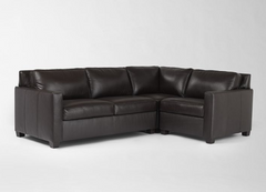 Ebony Leather Sectional